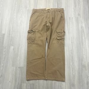 VINTAGE Y2K Wrangler Khaki Cargo Pants Size 38 x 30 Mens 2000s Tan